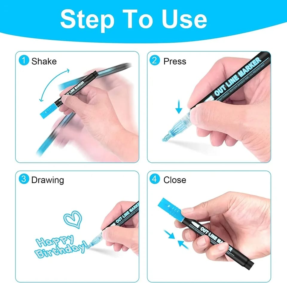 Outline Marker For Drawing & Doodling