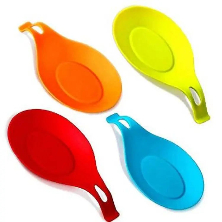 Flexible Silicone Heat Resistant Spoon Fork Mat Rest