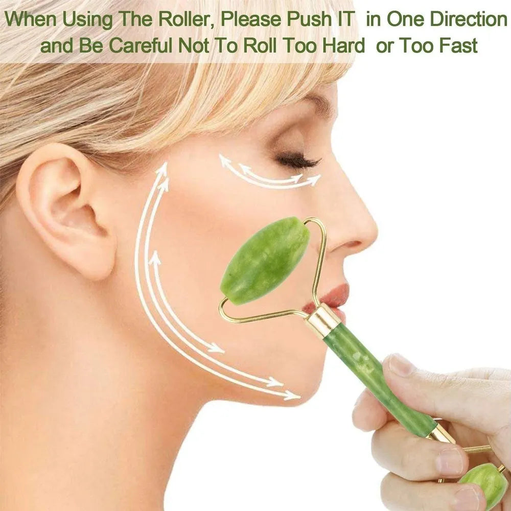 Gua Sha Stone & Facial Roller Manual Massage For Women