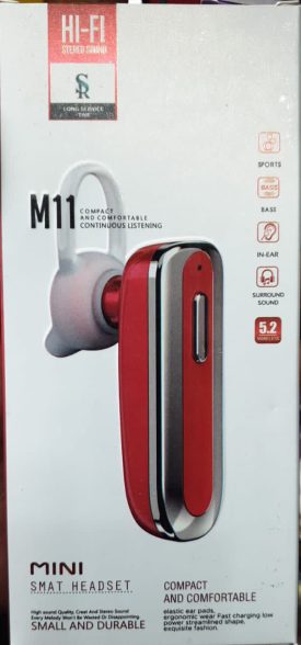 M11 Original Mini Single Bluetooth  Earbuds / 5.2 ( Random Colour)