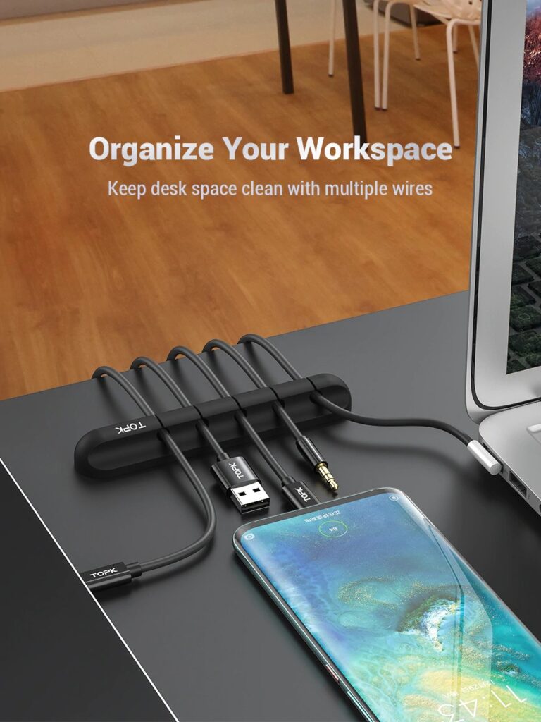 Usb Cable Adhesive Wire Organizer, Winder Management Clips