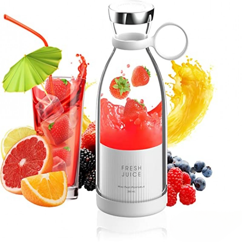 Portable Mini Juicer Bottle, Smoothies Mixer (Random Color)