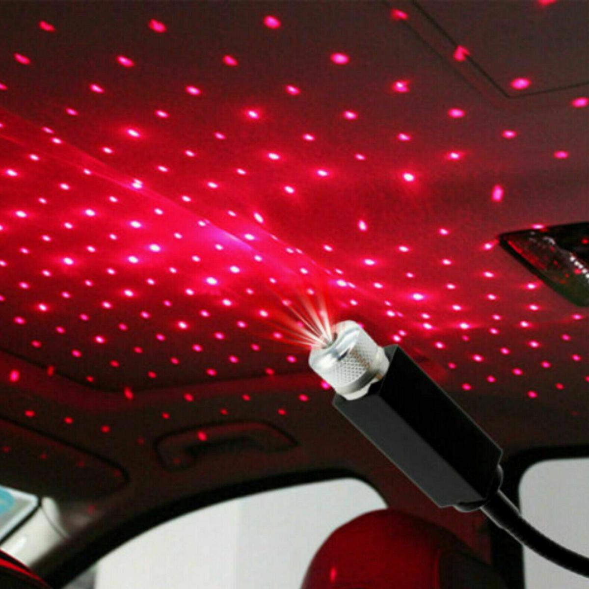 Car Roof Projection Light Usb Portable, Adjustable Led Interior Ceiling Projector