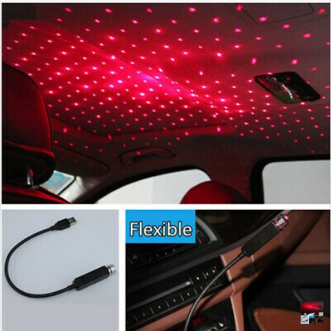 Car Roof Projection Light Usb Portable, Adjustable Led Interior Ceiling Projector